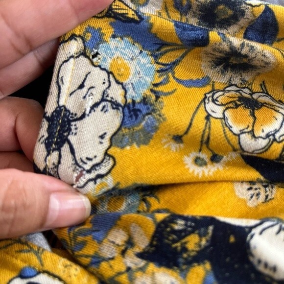 Dolcevida  mustard yellow floral romper Large - Picture 5 of 16